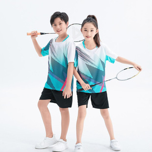 Boys' Badminton Uniforms Training Camp Girls' Skipping Rope Primary School Students' Table Tennis Uniforms Volleyball Uniforms Competition Training Uniforms with Printing