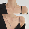 Small design necklace, advanced chain for key bag , light luxury style, trend of season, 2023 collection, high-quality style