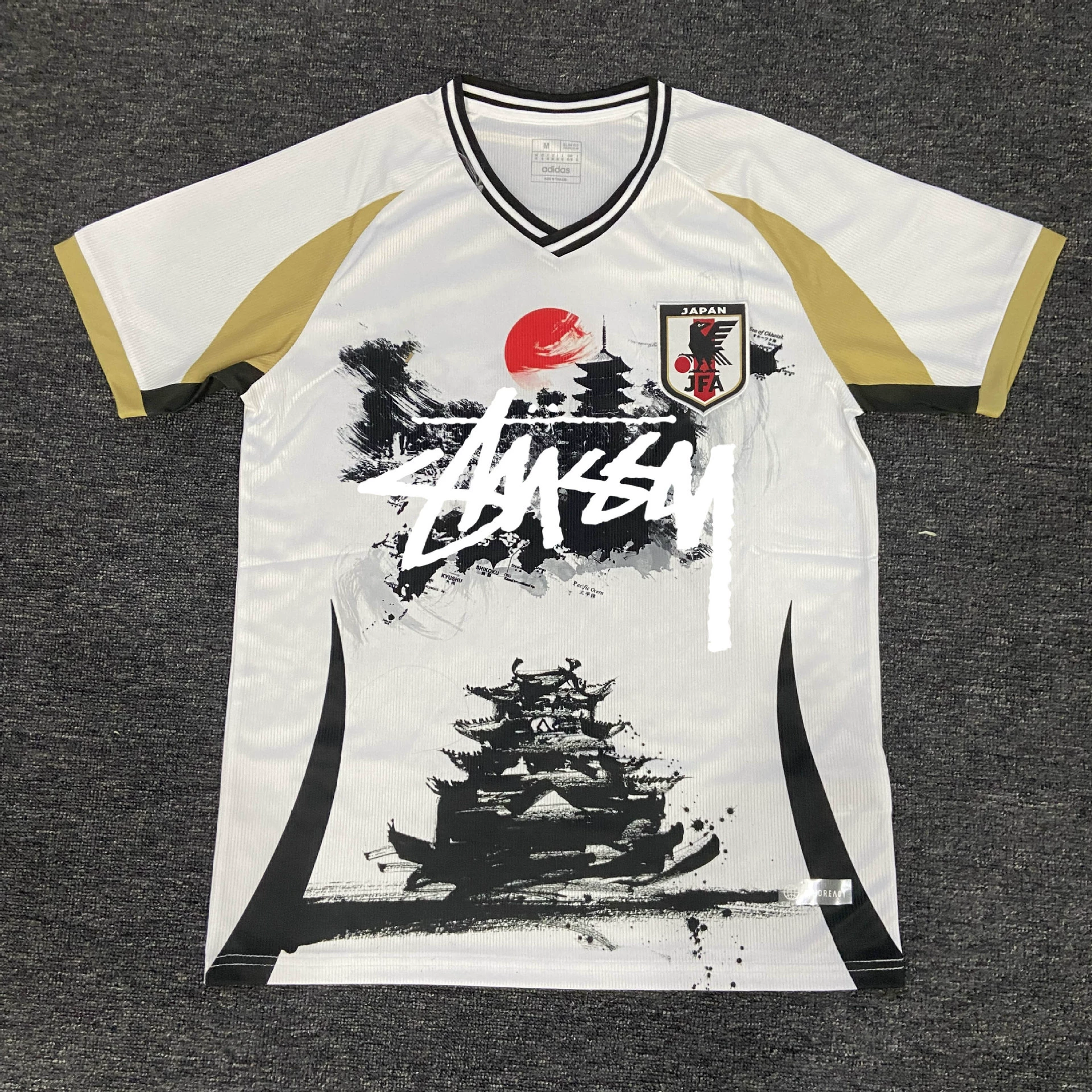 Футболка в японском стиле Stussy версия фанатский комплект джерси аниме Y3 японский самурай Гоку тренд совместное брендинг