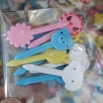 Uso doméstico Cartoon Tenedores para fruta para niños Creativo Animales para niños Set de palillos de plástico para fruta Palillos para fiambrera