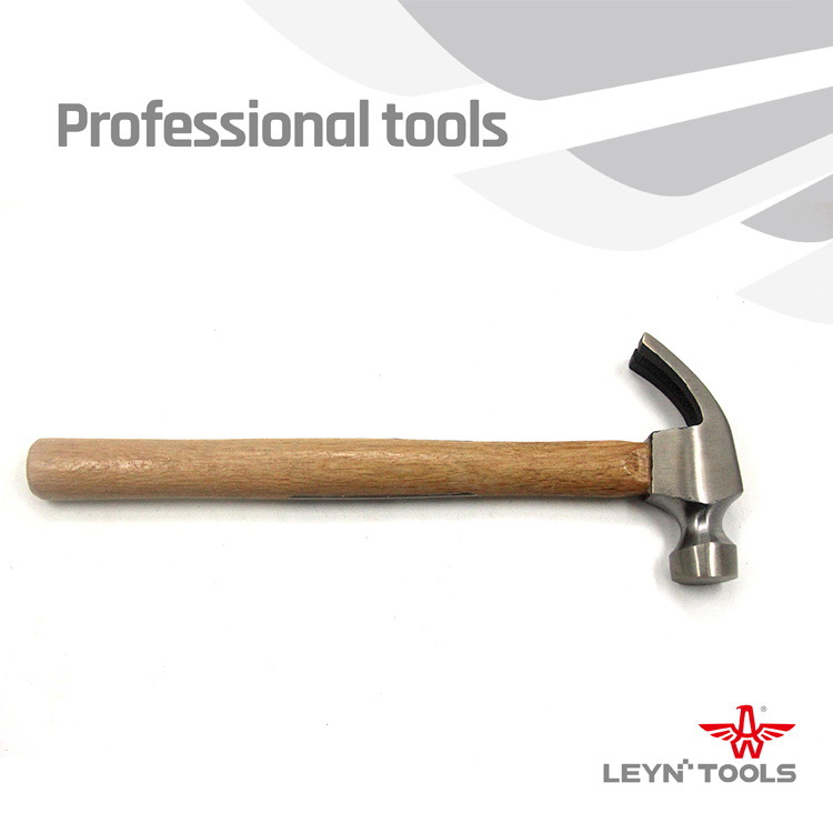 利鹰五金厂家直销美式木柄羊角锤 250-750g多功能家用圆头锤子