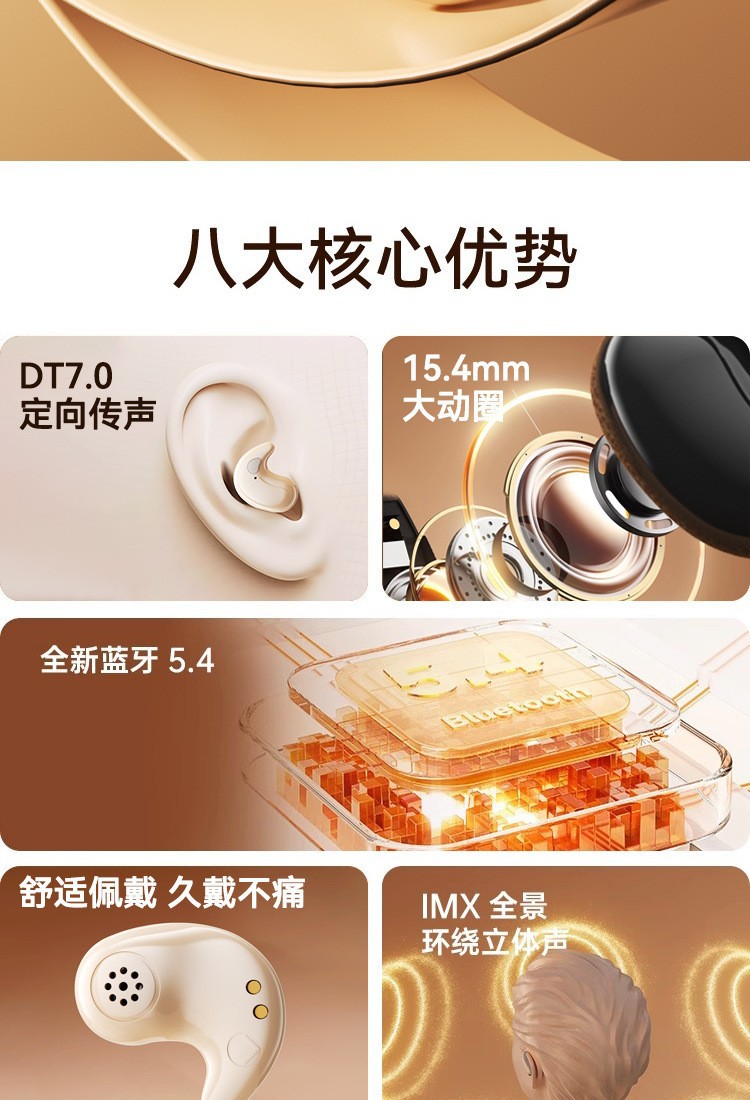 Cross-Border Earphones 2025 New Model Berlin Sound In-Ear Bluetooth Earphones Comfortable Long-Wearing Invisible Mini Earphones