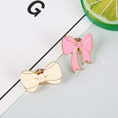 可愛日系胸針ins潮個性蝴蝶結徽章胸針配飾卡通領口衣服金屬配飾