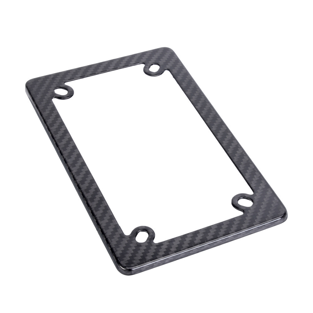 Motorcycle License Plate Frame Carbon Fiber License Plate Frame Dry Carbon Electric Vehicle Us Standard License Plate Holder Real Carbon Modification Accessories