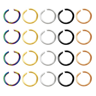 304 Stainless Steel Open Ring Single Ring Closed Ring DIY Jewelry Accessories Necklace Bracelet Key Connection C Ring Ready Stock