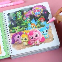 奇妙魔法甜心神奇水画本可爱卡通益智玩具重复使用涂鸦宝宝