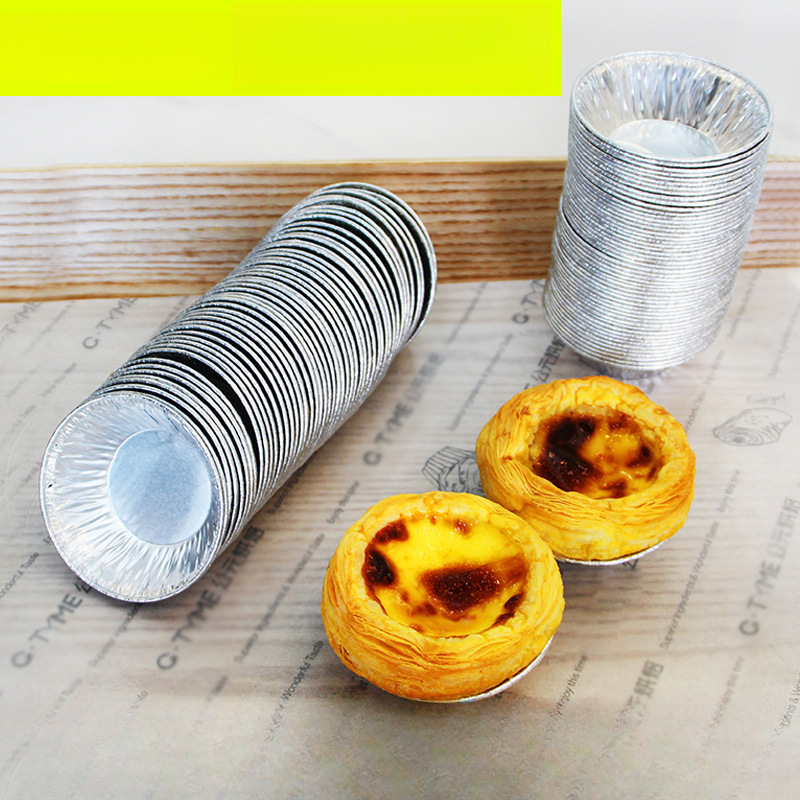 Egg Tart Tin Foil Bowl Cake Bowl Oven Household Baking Utensils Cake Mold Disposable Egg Tart Skin Tin Foil Cup