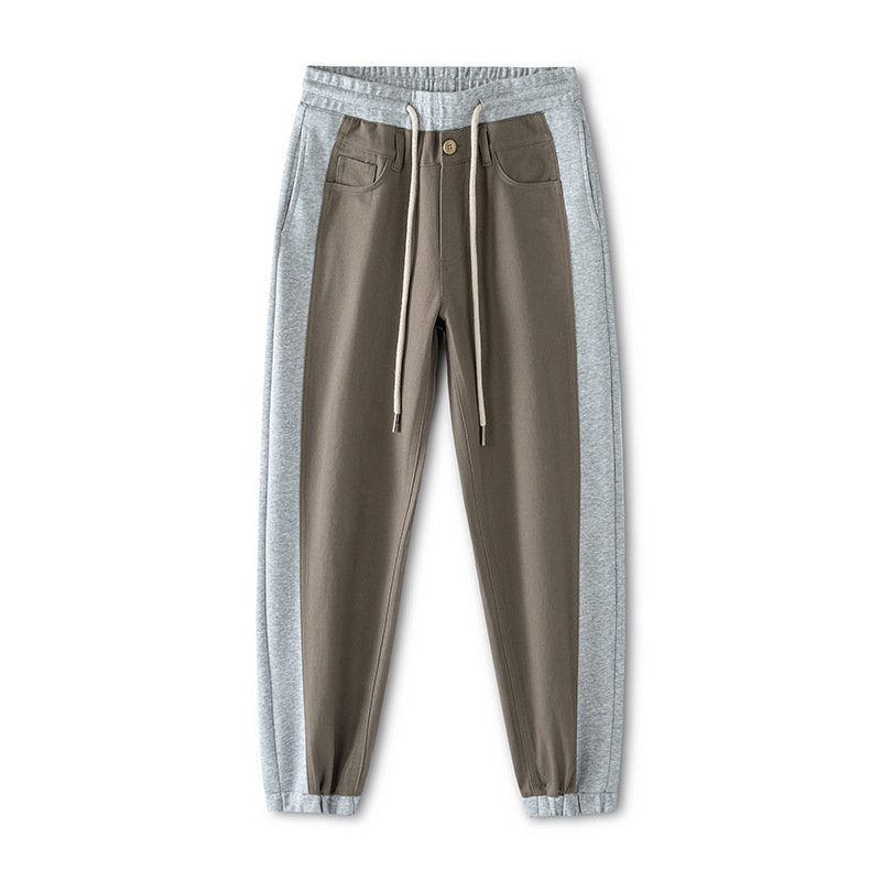 Mick Jones otoño 2025 nuevo pantalones de caza para hombres sueltos pantalones casuales rectos para hombres cigarrillos gris