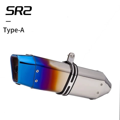 Motorcycle modification 450SR 800NK NINJA400 SR2 Dream Star exhaust pipe (Exhaust pipe) - asr2-dream-star-medium-radiant-glow-with-built-in-silencer