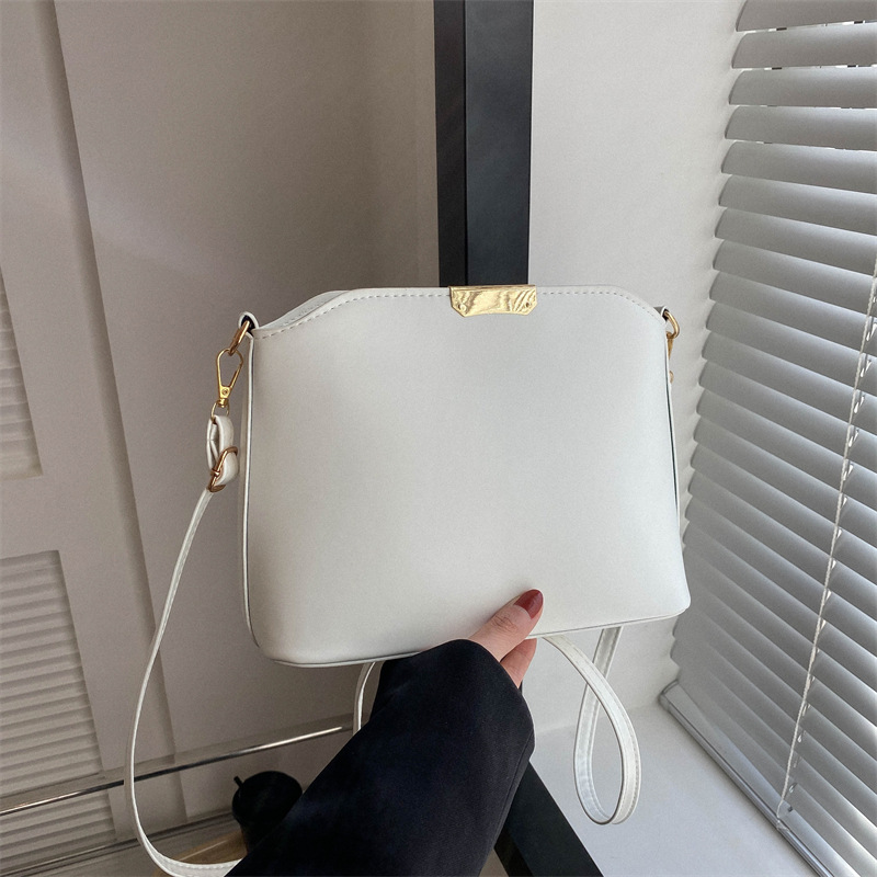 Nuevo 2024, bandolera/bolso de hombro, gran capacidad, bolso pequeño, bolso tipo concha, retro, minimalista, transfronterizo