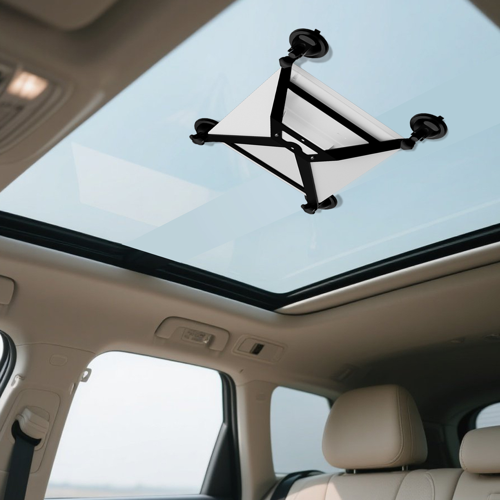 Suitable for Xinglian Min Suction Cup Bracket Sta Mini Metal Magnet Car Roof Skylight Glass Car Mount Accessories