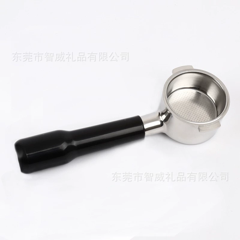 Coffee machine, handle, metal extract stainless steel, 51mm