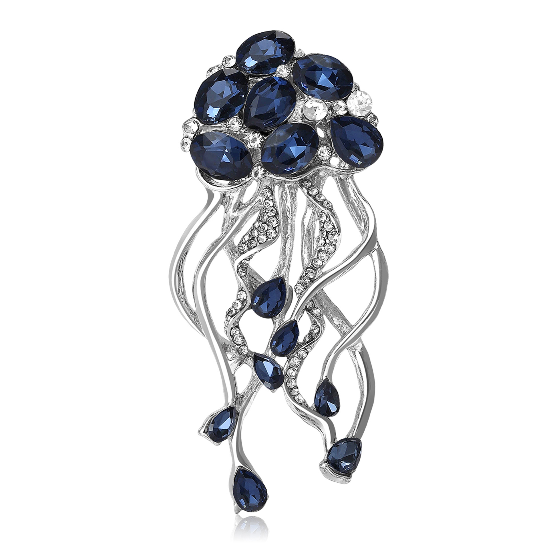 Vintage Brosche Für Damen Mit Perlenkristall Blumen Design Pin_voghion.com