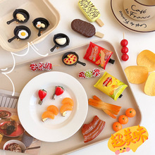 搞怪可爱冰淇淋甜筒发夹儿童仿真食物鸭嘴夹子前额侧边发卡发饰女