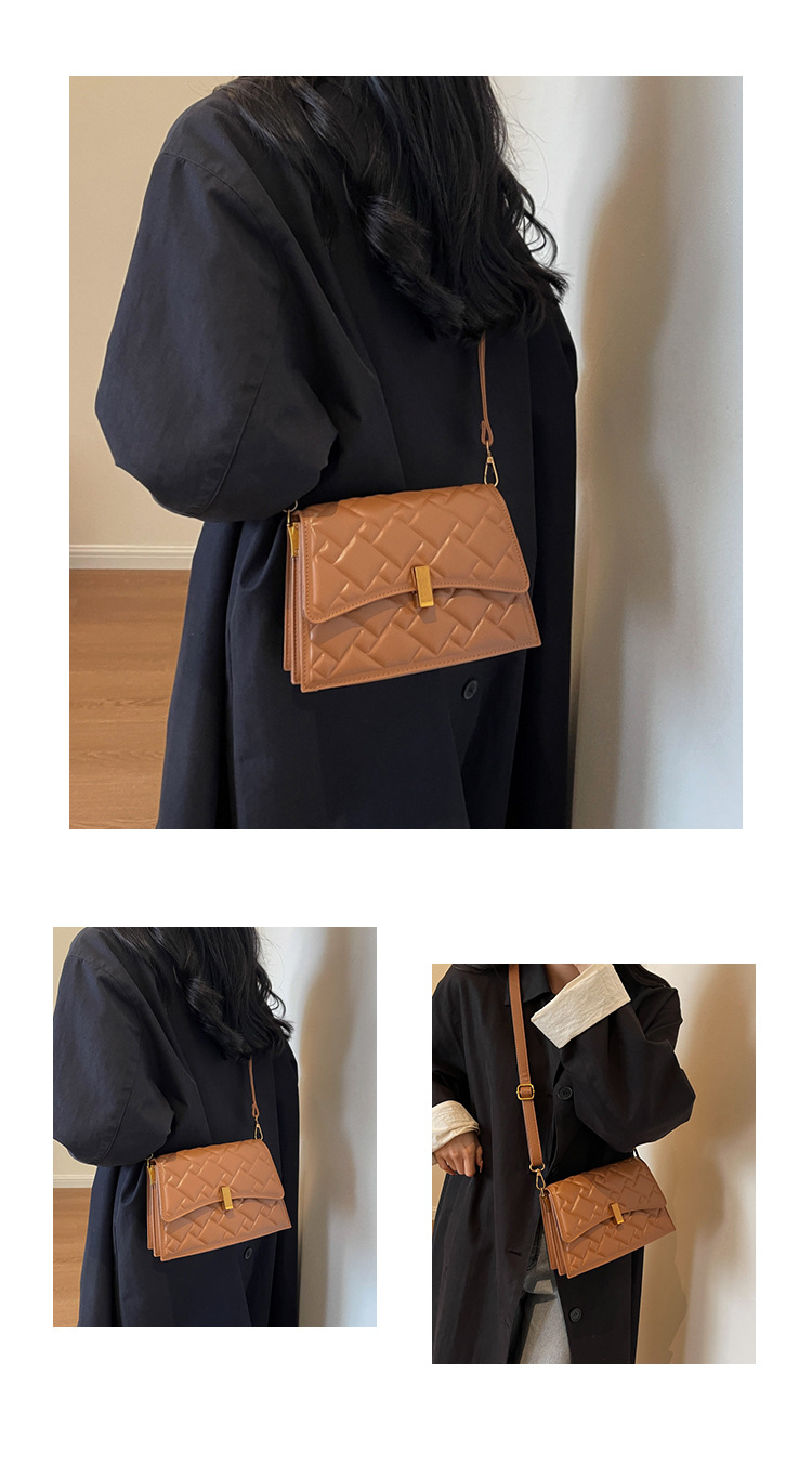 Borsa popolare e di nicchia 2023 Borsa da donna nuova Borsa a tracolla con diamanti autunno e inverno Borsa a spalla singola sotto le ascelle Borsa piccola quadrata_voghion.com