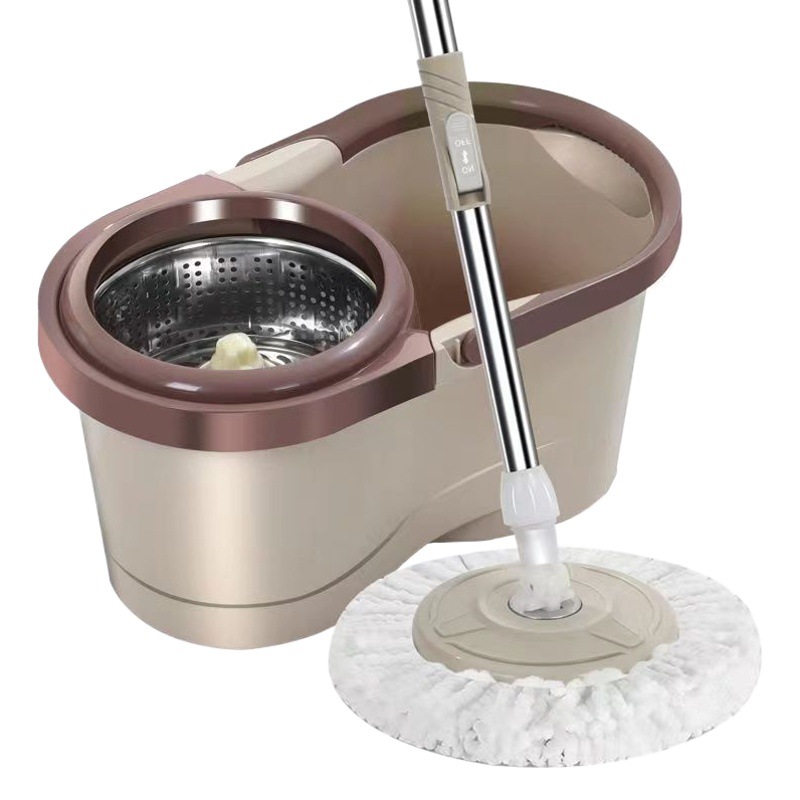 Barril de trapeador giratorio deshidratado completamente automático, trapeador giratorio doméstico perezoso, trapeador de lavado a mano, un cubo de trapeador limpio