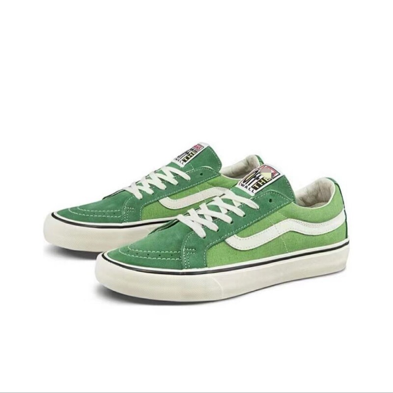 莆田靴 Vans SK8 Low ロートップ キャンバス シューズ カジュアル シューズ 秋 レトロ アボカド グリーン イン 男女兼用|undefined