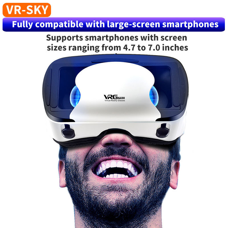Cross-Border Vrgpro Blu-Ray Version 3D Glasses Metaverse New Mobile Phone Virtual Reality Helmet Vr Glasses