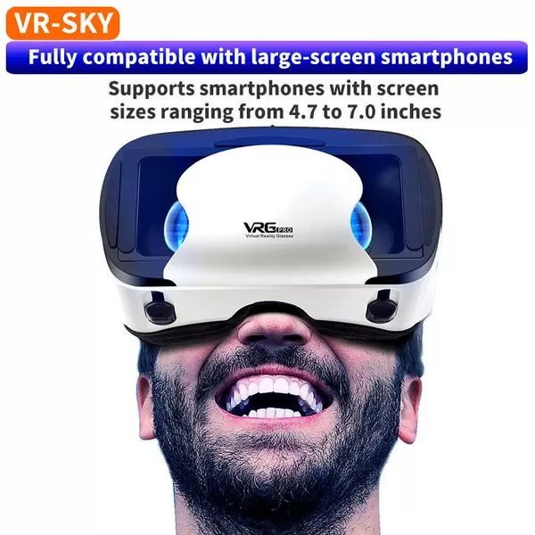 Cross-Border Vrgpro Blu-Ray Version 3D Glasses Metaverse New Mobile Phone Virtual Reality Helmet Vr Glasses