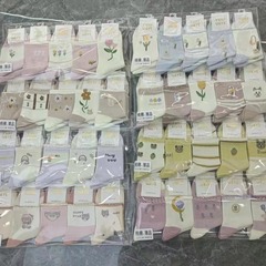 春季新款女士中筒網眼小清新運動襪 系列學生學院風運動棉襪批發