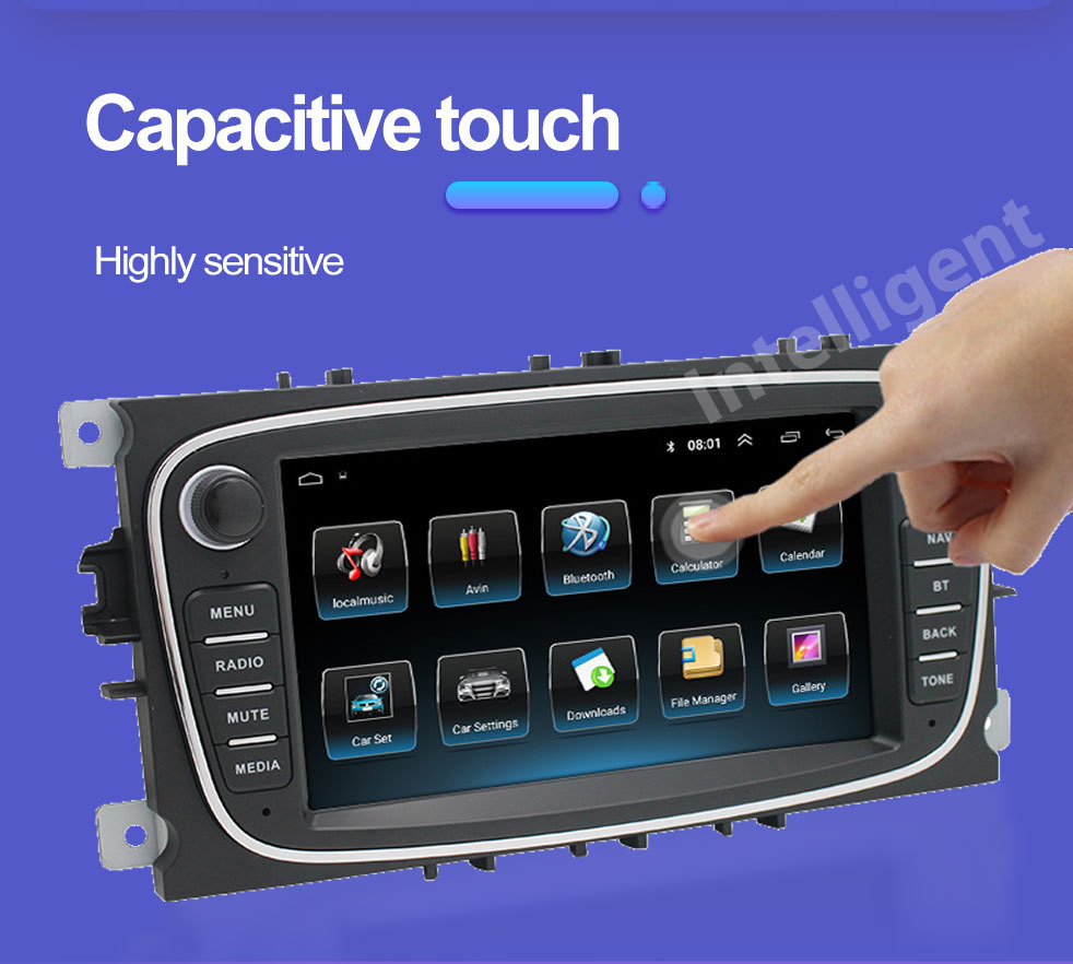 Suitable for Ford Focus 7-inch Android Smart GPS Car Navigation Bluetooth MP5 Player Carplay