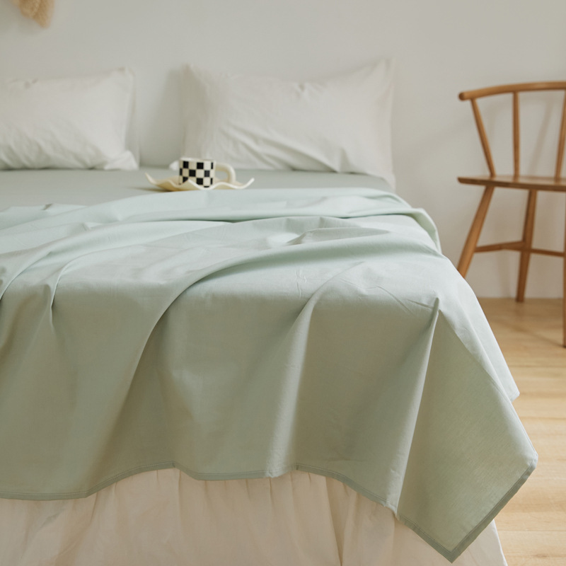 100 sábanas de algodón de color sólido sábanas de algodón dormitorio sábanas dobles individuales sábanas de piel de padres