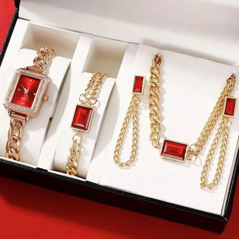 Watch Women's Watch New Niche Fashion Fashion Color Bracelet Watch Square Quartz Watch Women Wtistwatch