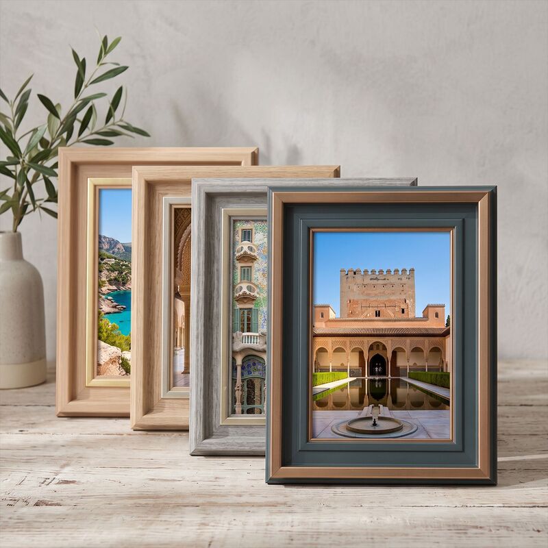 Vintage European-Style Small Photo Frame for Tabletop or Wall Hanging, 12inch Light Luxury Picture Frame with Creative American-Style Stand, Ins-Style Outer Frame Vintage European-Style Small Photo Frame for Tabletop or Wall Hanging, 12inch Light Luxury Picture Frame with Creative American-Style Stand, Ins-Style Outer Frame
