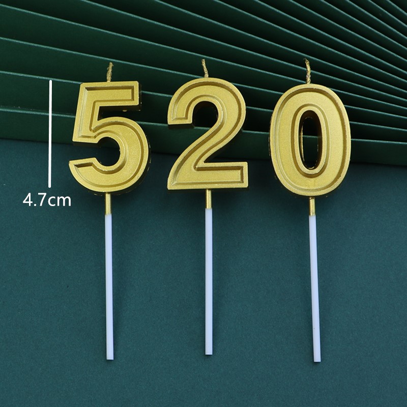 50 velas digitales de oro para el pastel de cumpleaños en caja independiente plata curva decoración de mesa de postres