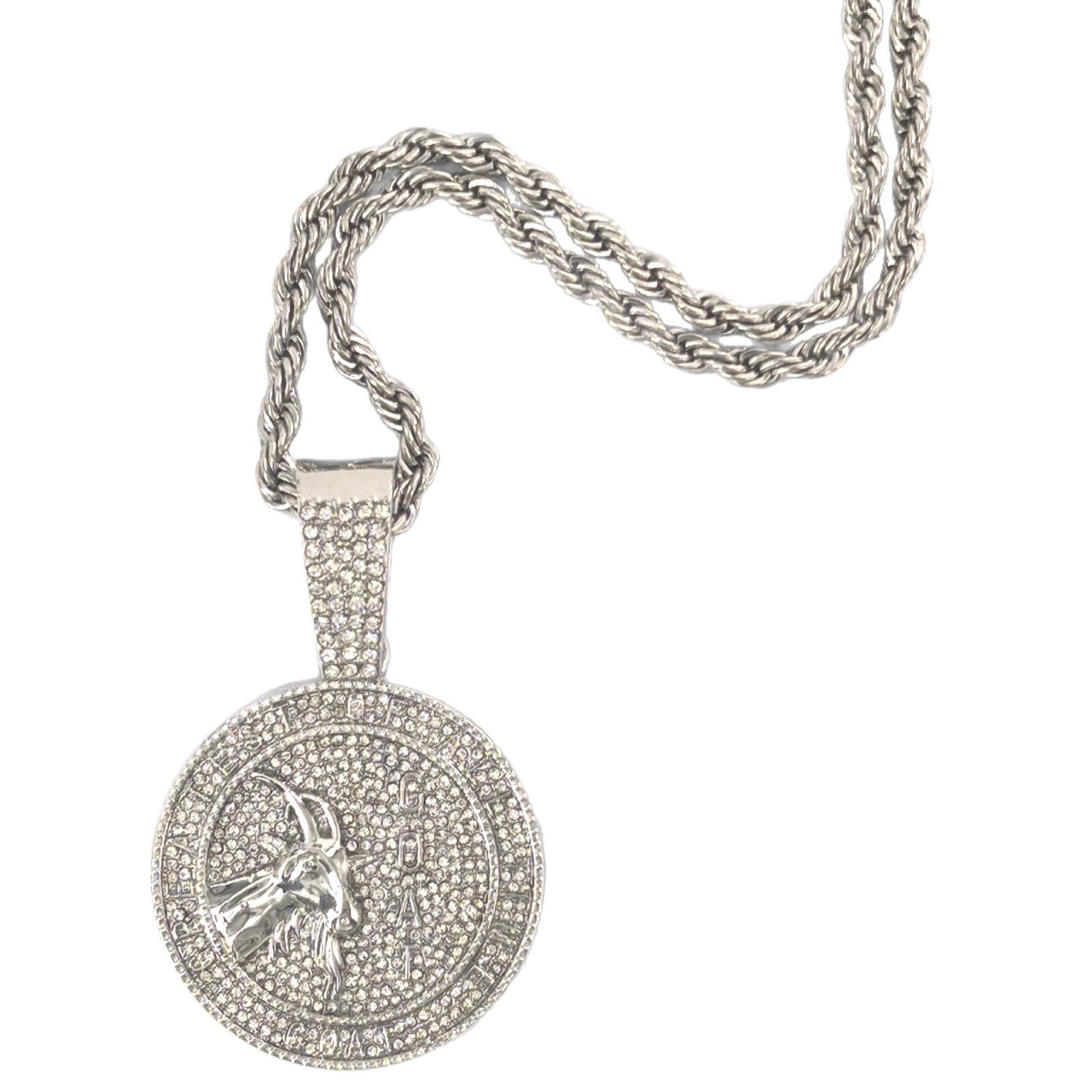 Plata con cadena de torsión de 5 mm (22inch)