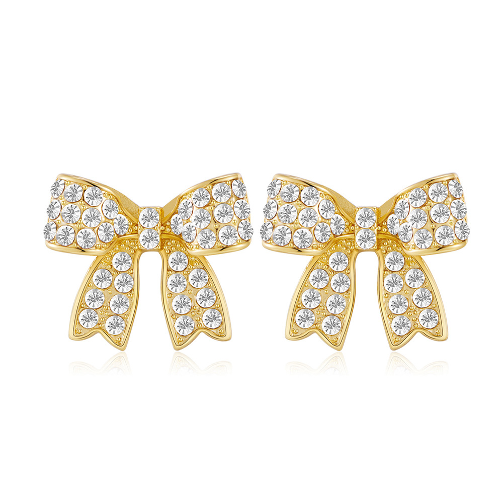amazon-hot-selling-fashion-copper-plated-real-gold-inlaid-zircon-bow-earrings-elegant-style-elegant-womens-ear-jewelry