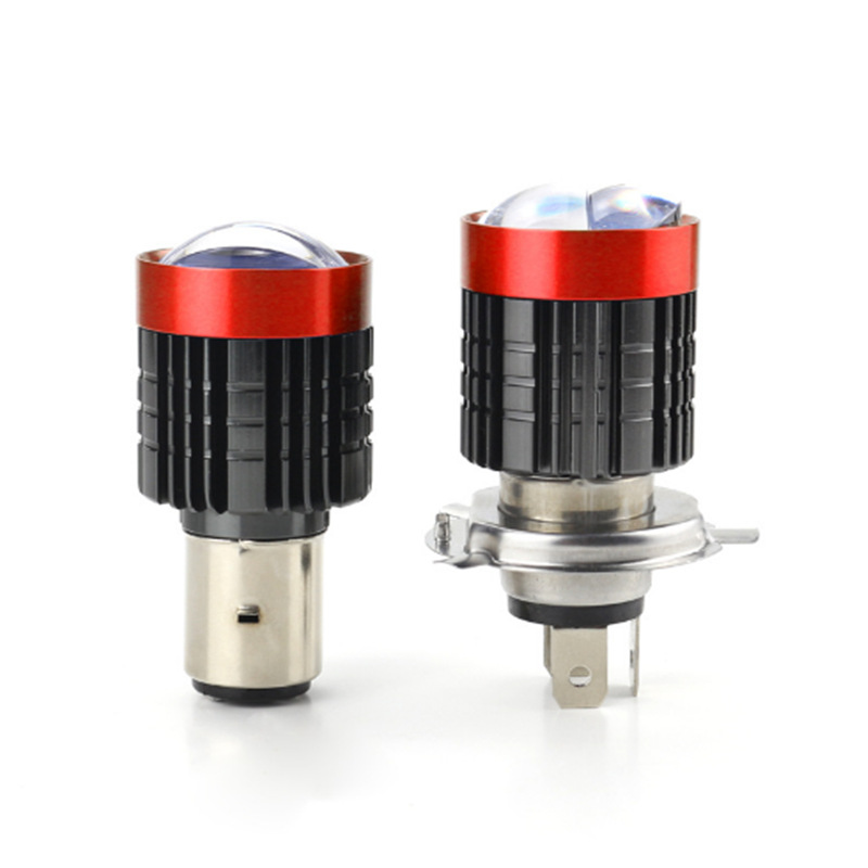 Motocicleta LED faro BA20D   Lámpara de motocicleta H4 lámpara superbrillante lámpara de luz alta y baja conversión de lámpara de automóvil