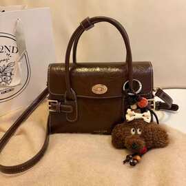 南风Chio2nd 绯光巴黎手提包包女复古油蜡皮质感通勤包单肩斜挎包