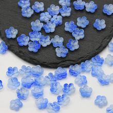 10mm小梅花中孔立体小花DIY古风发簪饰品发饰手工制作材料批发