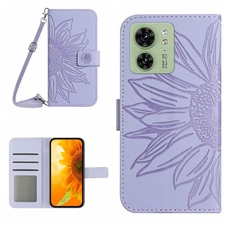 Suitable for Huawei Honor 90 Leather Case MOTO G14 Frosted Sunflower Card Wallet Crossbody Protective Case Hand Rope Suitable for Huawei Honor 90 Leather Case MOTO G14 Frosted Sunflower Card Wallet Crossbody Protective Case Hand Rope