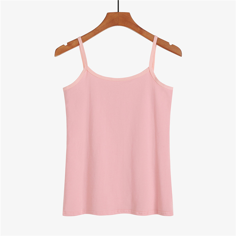 Camisola de algodón para mujer ropa exterior de verano belleza espalda sin mangas Camiseta ajustada ropa interior de mujer de verano Top para mujer image 16