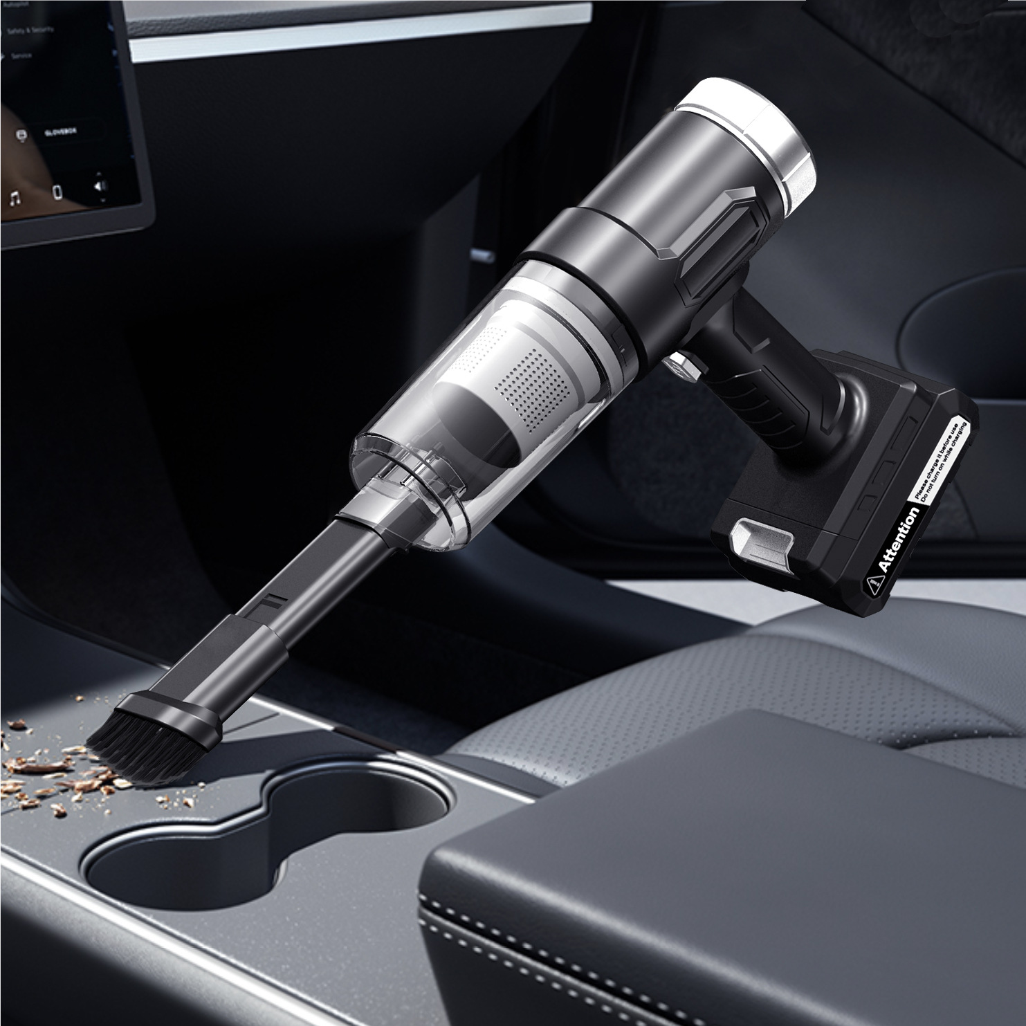 [Premium Selection] Car Vacuum Cleaner with Detachable Lithium Battery, Powerful Suction, and Wireless Design – a Handheld Car Vacuum Cleaner
