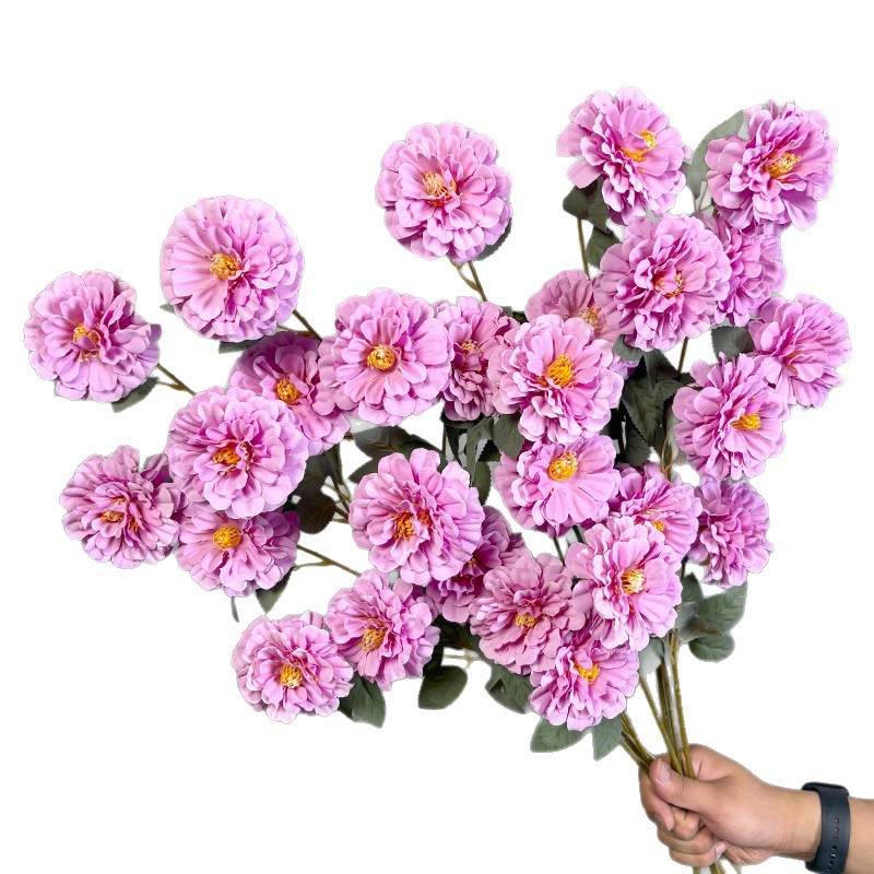 Flores artificiales moradas para bodas con un aspecto realista y de alta gama para decoraciones de bodas, arreglos florales para el hogar y_voghion.com