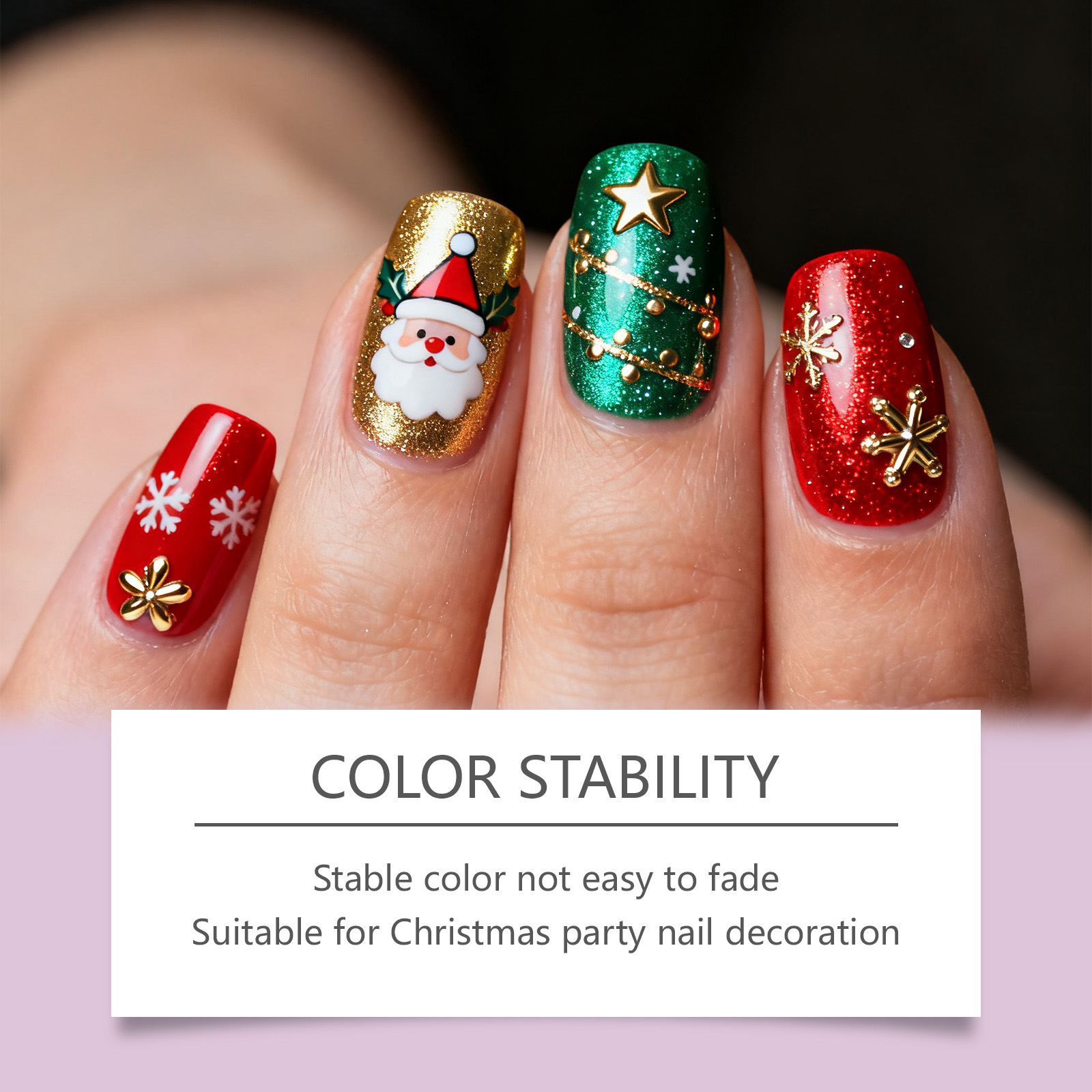 Christmas Nail Sticker Pattern Festival DIY Creative Nail Accessories_voghion.com