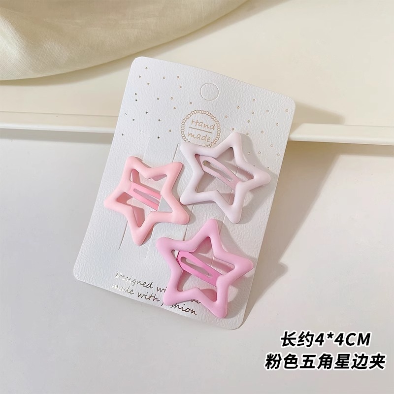 Mayorista de clips de cabello de estrellas de color niñas lindas clips de frangeo lateral clip de cabello rotos clip de cabello de niña roja corazón bb clip de cabello image 148