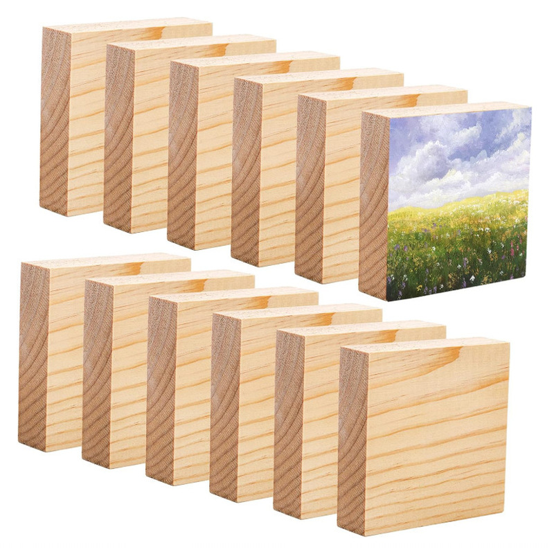 Cross-Border Standard-Sized Wooden Blocks Can Be Used for DIY Painting, Graffiti, Decorative Wood Pieces, Home Crafts, and Wooden Boards