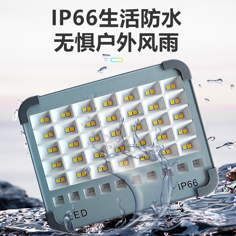 Lámpara Solar Impermeable para Exteriores, Iluminación para Puestos de Mercado Nocturno, Farola, Luz Portátil Móvil para Cortes de Energía, Emergencias y Camping