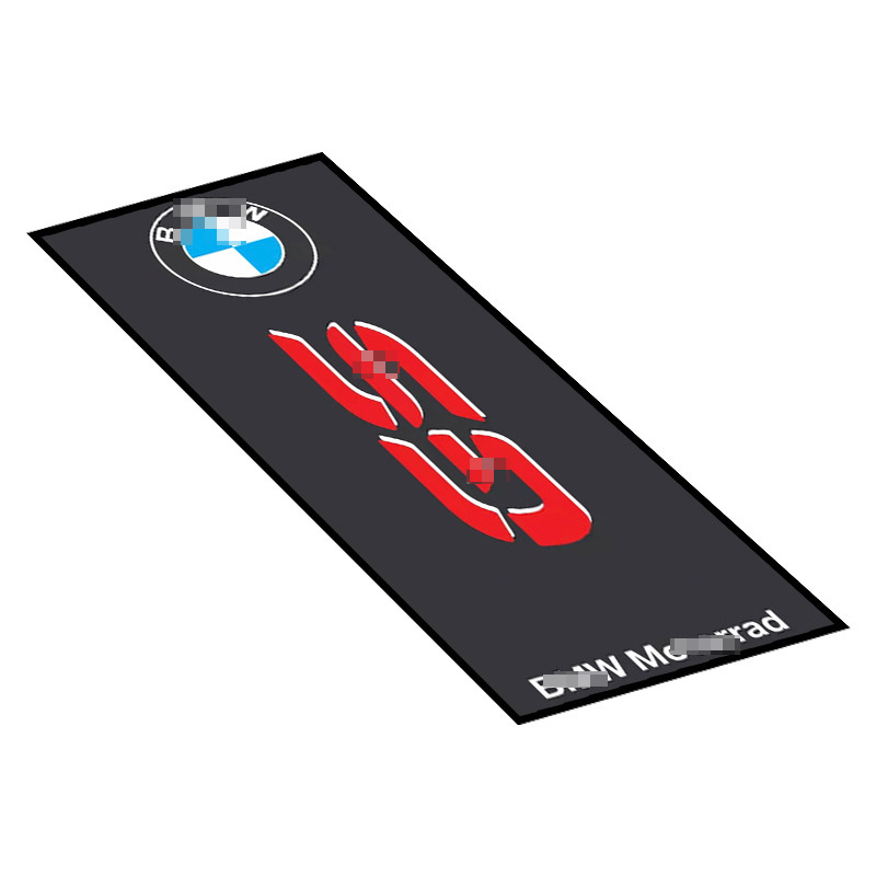 Alfombra para motocicleta, tapete de exhibición para sala de exposición de equipos de motociclismo, tapete especial para el suelo, alfombra para dormitorio, imprescindible para los entusiastas de las motocicletas, forma cuadrada.