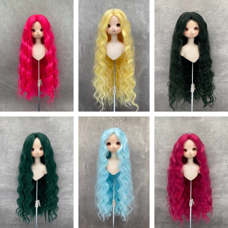 {Lucy Wig} New presale BJD Medium Hand Roll 3 Points 4 Points 6 Points Giant Baby Xiong Mei Wa Blank Fake Hair