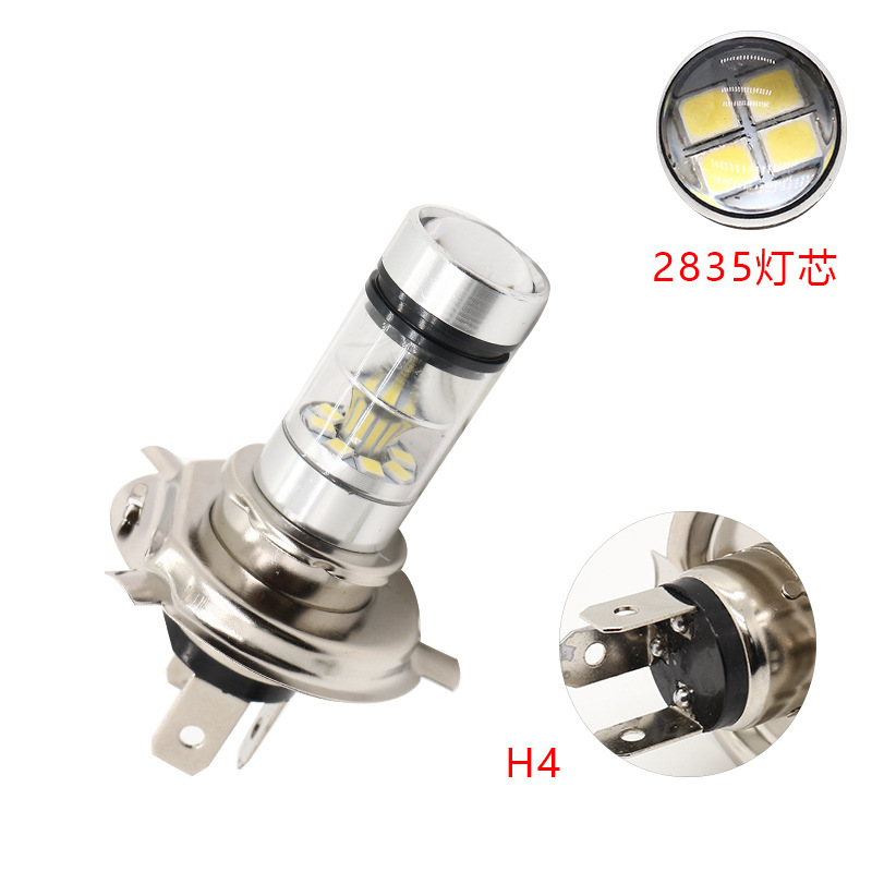 Lámpara de niebla delantera del automóvil LED de alta potencia H4 H7 9005 2835 12LED 100W