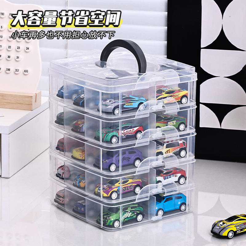 Alloy Model Car Storage Box Ornaments Kidsren's Baby Flap Pocket Pants Car Hot Wheels Toy Car Display Rack