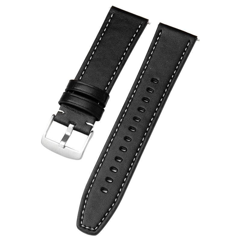 Adecuado para Huawei banda de reloj GT banda de reloj Apple banda de reloj liso de cuero de microfibra de liberación rápida banda de reloj