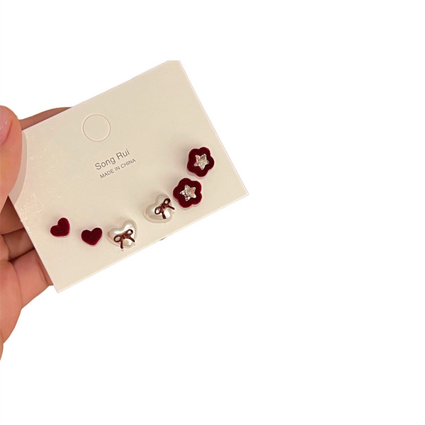 Demi-season earrings with bow