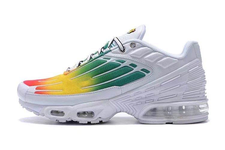 Кроссовки Putian Shoes 2102 Air Max Plus III мужские и женские, TN 3, двухцветная прострочка, воздушная амортизация для бега
