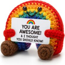 ��Ʒ�羳���R�d���N�ֹ� Crochet Positive Rainbow �h��ë����ż